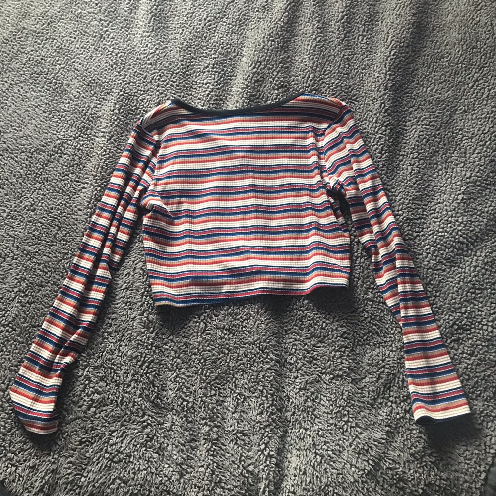 Colorful striped top